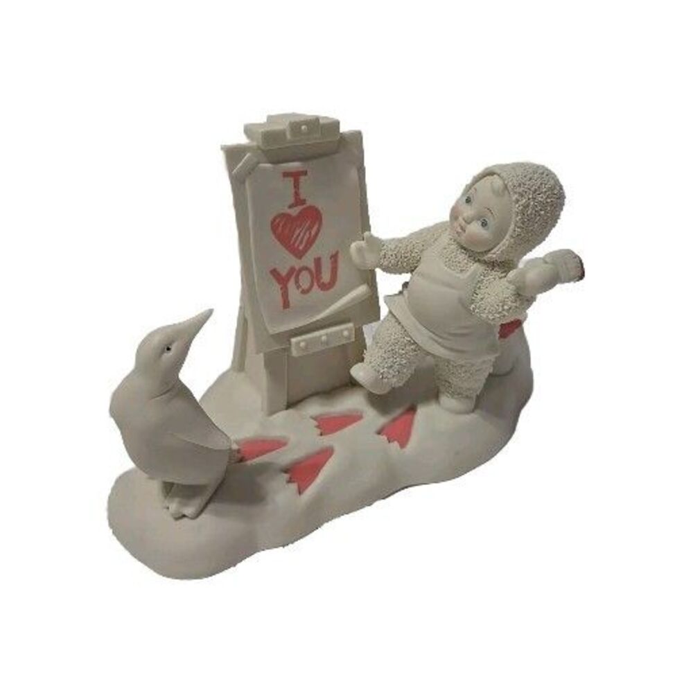 2001 Department 56 Snowbabies Look Mom It's For You Christmas Figurine Retired